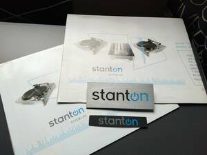 送料無料 Stanton エンブレム・プレート ステッカー ポスター仕様製品カタログ２枚 スタントン DJ機材