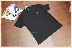 ◇Be Ambition 楊柳ボーダー クルーネック カットソー Tシャツ/半袖/XL/黒/おとこのブランド ビッグ サイズ 2l ll ビーアンビション◇