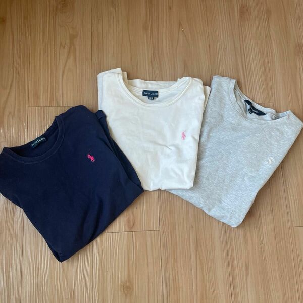 ラルフローレン Tシャツ RALPHLAUREN LAUREN160サイズ3枚セット