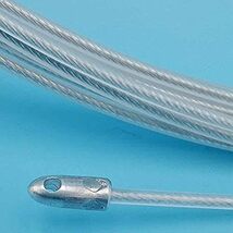 通線工具 ケーブル牽引具セット 入線ワイヤー CD管 ワイヤー PF管 ロッド径 通線 3mm 配線ワイヤー 長さ10m_画像2