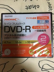 DVD-R 2枚組 録画
