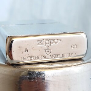 1111円～ ZIPPO Armor 美品 アーマー センターマーク ミラーライン LIMITED EDITION 053 SILVER Color ジッポー オイルライター USAの画像9