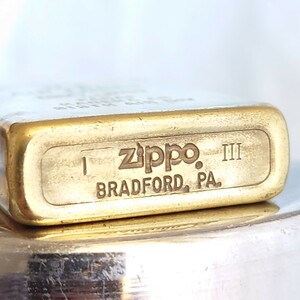 1111円～ ZIPPO 希少 SOLID BRASS 真鍮 U.S. AIR FORCE 1987年製 80年代 スリム ジッポー オイルライター USA