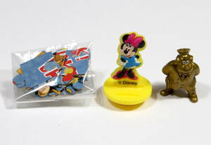Zaini ザイーニ チョコエッグ ディズニー ミッキーマウス コレクション 3個セット ミニーマウス Chief O'Hara ゴールド パズル