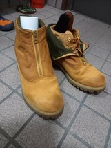 Timberland ティンバーランド Woolrich ウールリッチ イエローブーツ ジップアップ ロールアップ 26 US 8W UK 7.5 EU 41.5 JP 26 状態良好_画像1