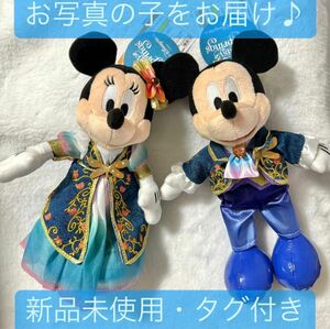 東京ディズニーシー　ファンタジースプリングス　ぬいぐるみバッジ　ミッキー　ミニー