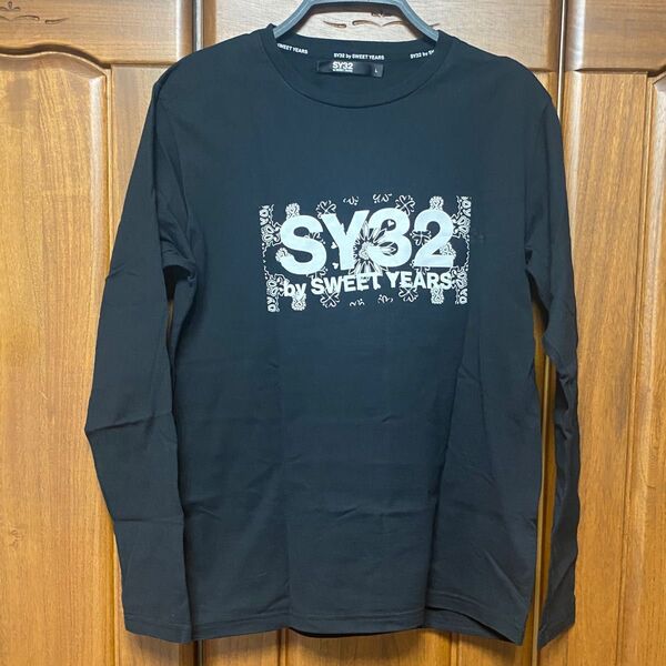 SY32 ロンT 長袖Tシャツ 黒 L