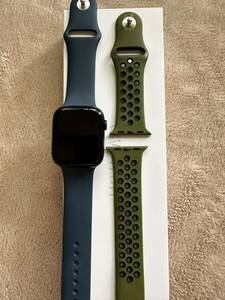  Apple Apple Apple Watch Series 9 smart watch 45mm midnight aluminium case . storm blues Poe tsu band 