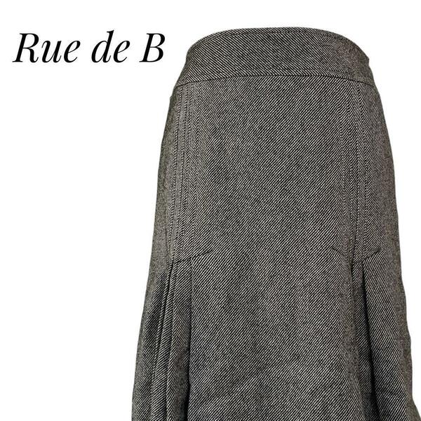 Rue de B リューデベー　レディース　膝丈スカート　グレー