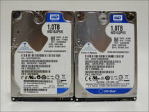 WD 2.5インチHDD WD10JPVX 1TB SATA 2個セット #12239_画像1