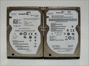 Seagate 2.5インチHDD ST9500325AS 500GB SATA 2個セット #12261