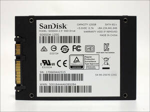 SanDisk 2.5インチSSD SSD PLUS SDSSDA-120G 120GB SATA #12323