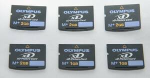 OLYMPUS XD Picture card 2GBX4 sheets 1GBX2 sheets 6 sheets together 