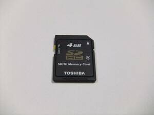 SDHCカード 4GB CLASS4 フォーマット済み TOSHIBA