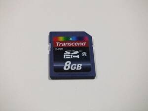 SDHC card 8GB CLASS10 format ending 1 sheets Transcend