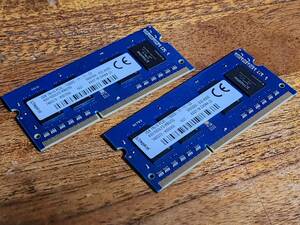 2枚セット 計4GB 2GB×２枚 Kingston 2GB 1Rx16 PC3L-12800S-11-11-C3 ASU16D3LFS1KBGR/2G 