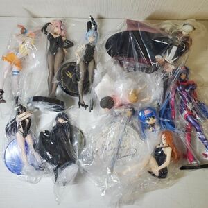 ●LM13【送120】1円～ 美少女フィギュア 現状品 まとめセット Bicute バニー すーぱーそに子 レム ラム ブルマ アルベド アーニャ 他