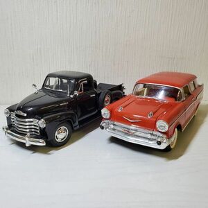 ●LM43【送80】1円～ 1/18 MIRA ミラ CHEVROLET PICK UP / ROAD TOUGH ロードタフ ’57 CHEVROLET セット 箱なし シボレー