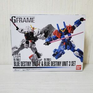 ③●HJ28【送60】 1円～ 未開封 Gフレーム EX04 ブルーディスティニー GFRAME BLUE DESTINY UNIT2 & BLUE DESTINY UNIT3 SET ガンダムの画像1