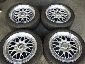 225-963　RAYS Evolution3　アルミホイール＆ラジアルタイヤ　235/45R18　2021－22年　4本セット　個人宅発送不可商品