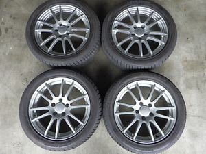 226-1021　weds VELVA　アルミホイール＆ラジアルタイヤ　215/50R17　2022年　4本セット　個人宅発送不可商品