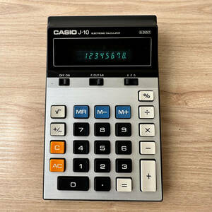 T948 Casio CASIO electron count machine calculator J-10 8 column Showa Retro 