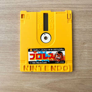 T970 start-up verification settled Professional Wrestling soccer disk only nintendo Famicom disk system retro game 