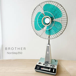T1009 that time thing BROTHER Brother NON STEP350 3 sheets wings electric fan F35-131 operation goods Showa Retro 