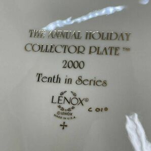 KT0119 LENOX/レノックス ヴィンテージ 飾り皿 プレート Tenth in Series クリスマス 金彩 直径27cm 未使用の画像4