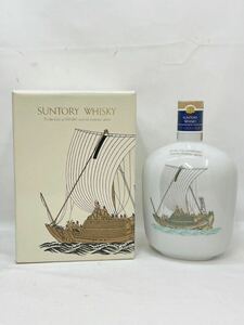 KT0501 未開栓古酒 SUNTORY/サントリー ウイスキー オールド 特級 小樽記念特製ボトル 政徳丸 陶器ボトル 760ml/43% 1044g 箱付き