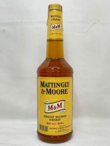 KT0501 未開栓古酒 MATTINGLY&MOORE マッティングリー&ムーア M&M ストレート バーボンウイスキー 700ml/40%
