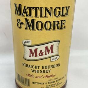 KT0501 未開栓古酒 MATTINGLY&MOORE マッティングリー&ムーア M&M ストレート バーボンウイスキー 700ml/40%の画像4