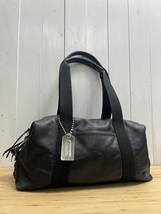 コーチ　トンプソン　COACH トートバッグ　ブラック　レザー　ボストン メンズ　男性用_画像1