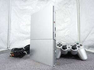 SONY ソニー★薄型 PlayStation2 SCPH-90000 プレイステーション2 サテンシルバー 通電OK★ジャンク品「管理№NR1603」