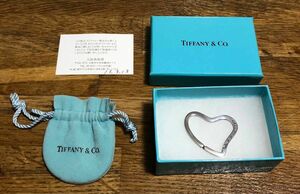 TIFFANY& Co.ティファニー エルサペレッティ オープンハートキーリング SV925 箱&巾着&高島屋紙付き