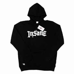 MISTER CARTOON INSANE OG OLD E HOODIE BLACK M ミスターカートゥーン インセイン オールド フーディー パーカー ブラック コラボ 黒 刺繍