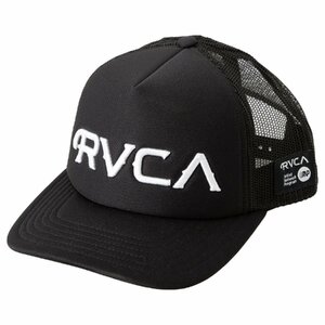 MISTER CARTOON X RVCA 5 PANEL TRUCKER HAT CAP BLACK ミスターカートゥーン ルーカ トラッカー ハット キャップ ブラック コラボ 黒 帽子