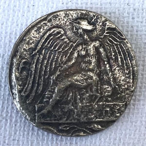 *AQ39* old fee Greece Athens silver coin 8.7g