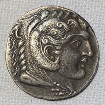 ◇AQ34◇古代ギリシャ アテネ 銀貨 10g_画像1