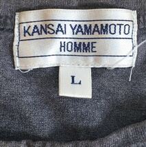 f-11 KANSAIYAMAMOTOHOMME カンサイヤマモトメンズ 山本寛斎 長袖Tシャツ_画像4