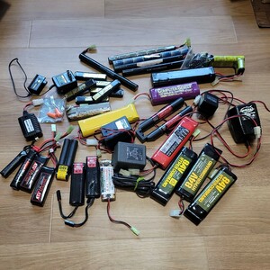  Junk electric gun charger battery Tokyo Marui nickel water element battery lipo battery parts complete set 