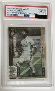 PSA8 2016-17 panini wccf SERGIO・RAMOS