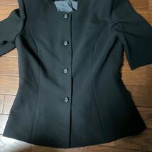 【9号】中古受付嬢、秘書制服　黒のオーバージャケット、グレースカート_画像5
