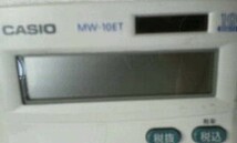 送料無料　カシオ電卓　MW-10ET　ソーラーシステム　中古　ELECTRONIC CALCULATOR　１0桁　計算機_画像3