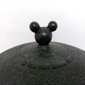 【USED品】Disney ディズニー ミッキーマウス&ミニーマウスデザイン 茶釜/茶道具/湯沸かし/茶の湯/約22×19×21cm/重量約2.7kg/8-ZHG24の画像2