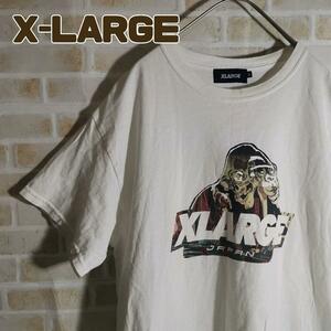 X-LARGE エクストララージ Tシャツ 半袖 白 浮世絵