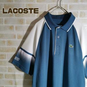 LACOSTE ラコステ ポロシャツ 半袖 くすみカラー 白