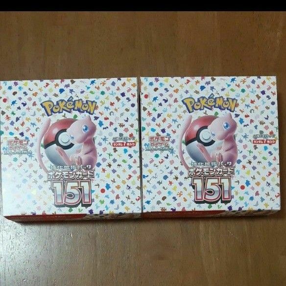 ポケモンカードゲーム 強化拡張パック 2BOX　151　シュリンクなし　ペリペリ付き