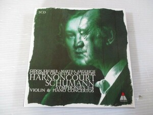 BT O2 free shipping *SCHUMANN SYMPHONIES 1-4 VIOLIN & PIANO CONCERTOS HARNONCOURT * used CD