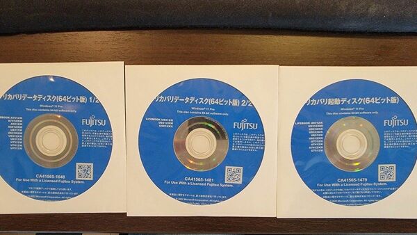 Fijitsu リカバリーディスク 3枚 Lifebook 9213 7312 6312 など Windows 11 pro 